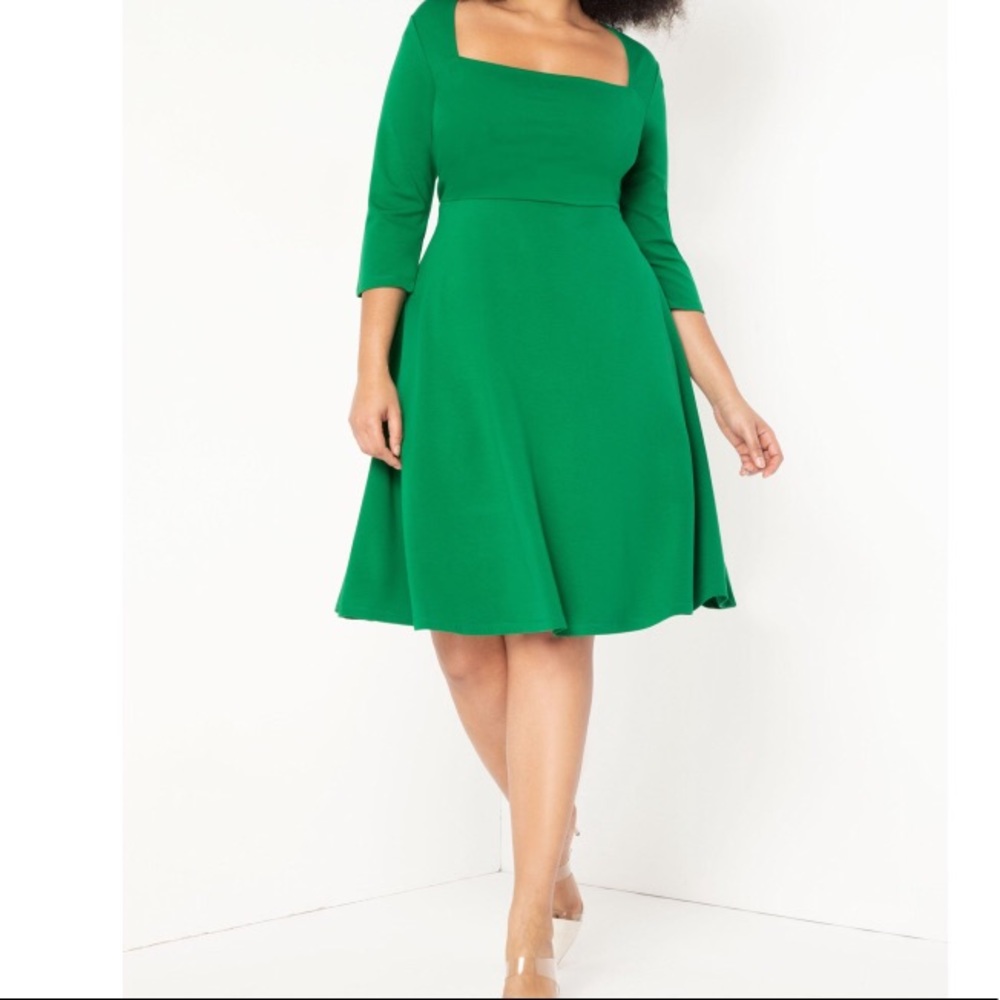 Eloquii Women's Fit and Flare Dress 16